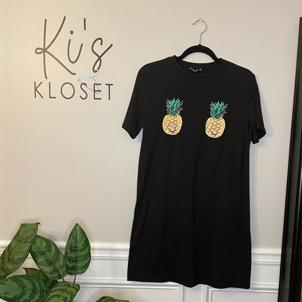 Shein Pineapple Tshirt Dress